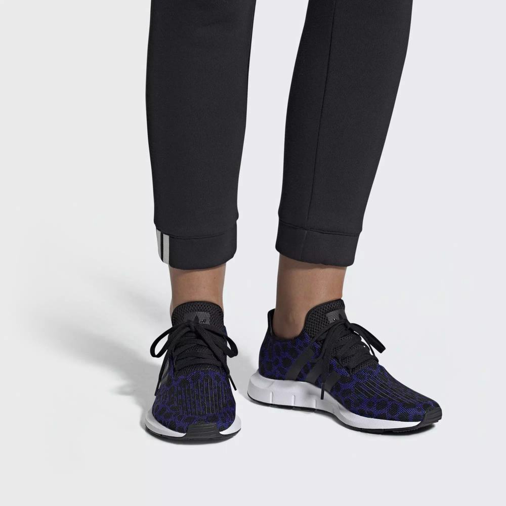 Adidas Swift Run Tenis Azules Para Mujer (MX-25903)